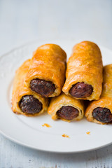 golden rustic english sausage roll comfort food