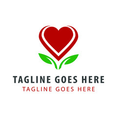 red rose flower logo design template. roses flowr logo icon