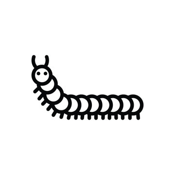 Black line icon for caterpillar