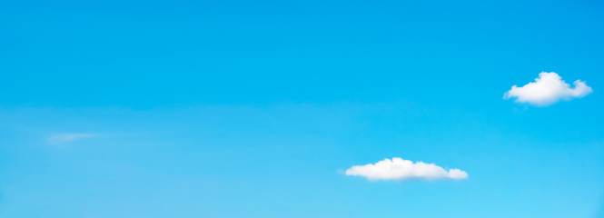 Cute clouds and blue sky space like anime. アニメのような可愛い雲と青空スペース