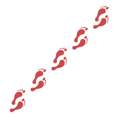 trace icon. Step by step icon. vector symbol in simple flat style