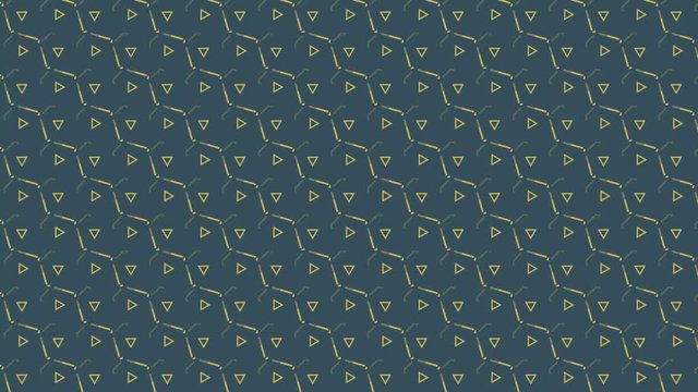 Abstract background with geometric shapes and lines, constantly moving. Mosaic of figures and elements. Minimalistic modern animated background.