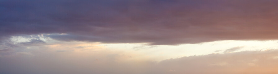 Web banner with clouds