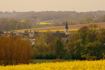 Rural village in the Loire Valley, France