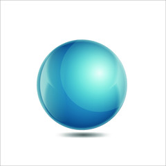 beautiful 3d ball. Sphere on a light background. Vector for graphic design.