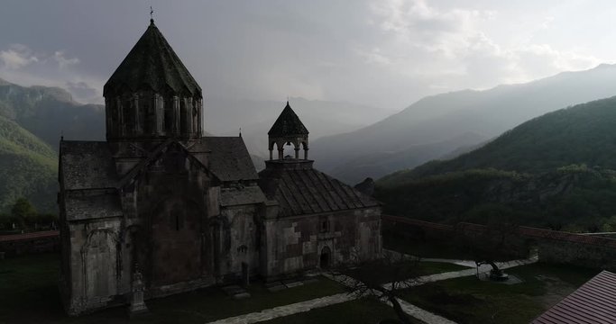 philosophic view, valley, silhouette, monastery gandzasar, evening, twilight, sundown, sunset, heavenly, nagorno karabakh, karabagh, landmark, unesco, heritage, saint, faith, caucasus, religion, histo
