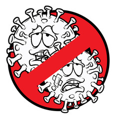 corona firus stop logo covid-19