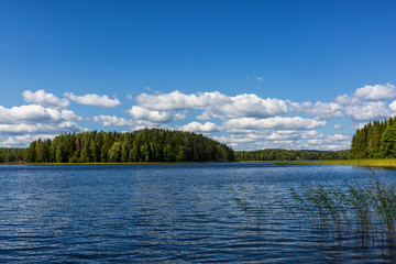 Summer sunny day on the beautiful day, Finland