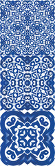 Antique azulejo tiles patchworks.