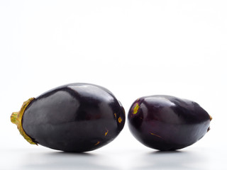 Eggplant isolated on white background.