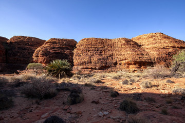 Amazing rock formations of the Great Valley, Kings Canyon. Australia