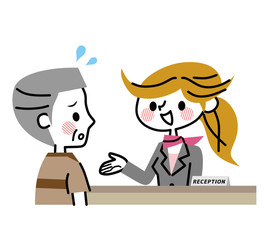 インフォメーション　受付　窓口　相談