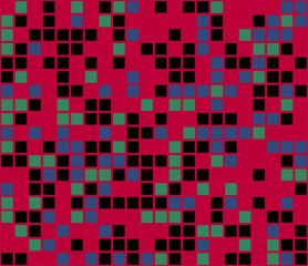 Color mosaic. Colorful background. Abstract seamless pattern. Vector illustration.