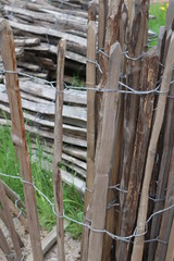 old wooden fence