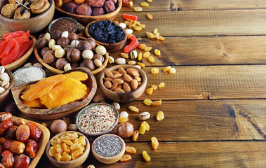 Various ingredients for diet nutrition