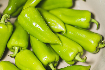 green and red peppers