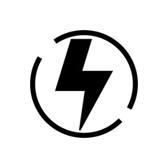 Power electric icon. Design template vector