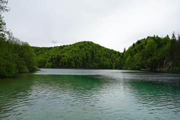 View of Kozjak Lake (Jezero) landscape, Plitvice Lakes National Park- Croatia UNESCO World Heritage 