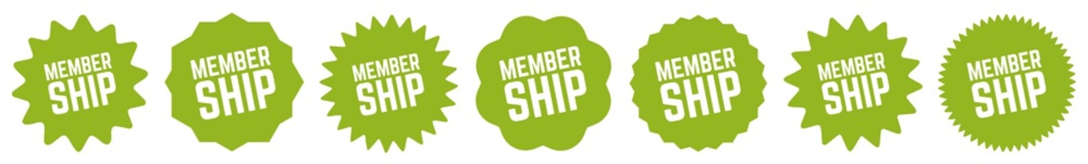 Membership Tag Green | Icon | Sticker | Deal Label | Variations