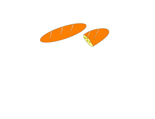 il pane stilzzato per sacchetto o insegna per panetteria