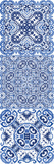 Ethnic ceramic tiles in portuguese azulejo.