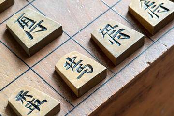 将棋盤上の駒