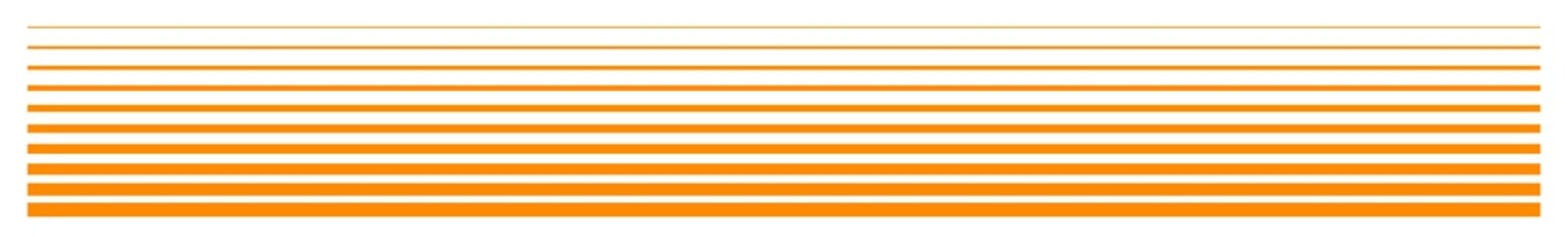 Line Icon Orange | Horizontal Solid Lines Illustration | Divider Symbol | Border Logo | Straight Dash Sign | Isolated | Variations