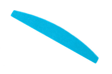 Nail files isolated on white background. The concept of manicure, body care. Creative background, copy space.