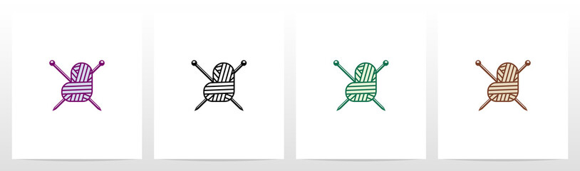 Wool Ball With Shape Of Letter J