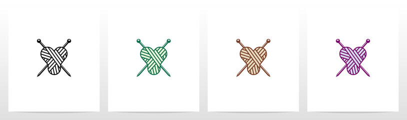 Wool Ball With Shape Of Letter Y