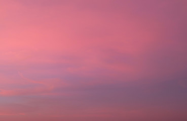 Beautiful sunset twilight sky and cloud background, Pink cloud