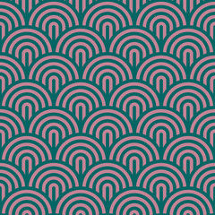 Vintage abstract op art wave pattern. seamless vector background.