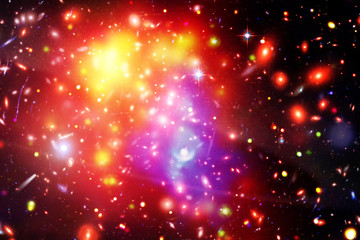 Beautiful universe. Galaxies and stars. The elements of this image furnished by NASA.