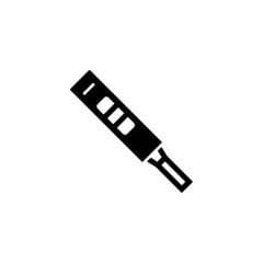 Pregnancy test vector icon in black flat design icon, isolated on white background