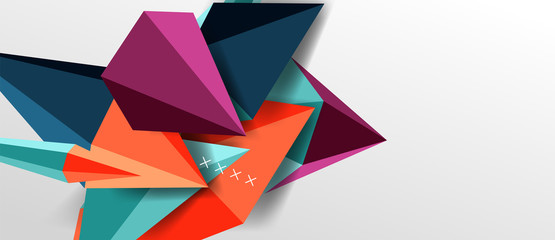 Trendy simple triangle abstract background, dynamic motion concept. Vector Illustration For Wallpaper, Banner, Background, Card, Book Illustration, landing page
