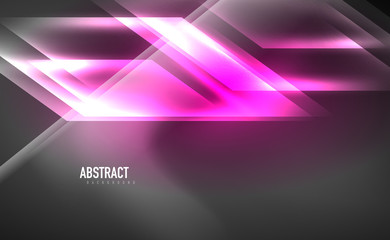 Obraz premium Dynamic neon shiny abstract background. Trendy abstract layout template for business or technology presentation, internet poster or web brochure cover, wallpaper