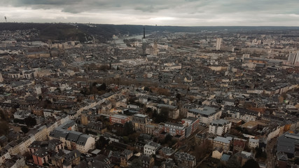 Fototapeta premium Aerial view of Rouen, France