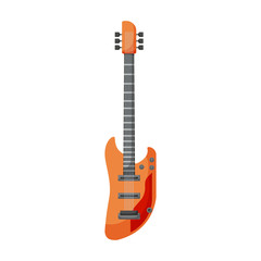 Electric guitar vector icon.Cartoon vector icon isolated on white background electric guitar.