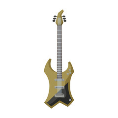Fototapeta na wymiar Electric guitar vector icon.Cartoon vector icon isolated on white background electric guitar.