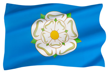 The flag of Yorkshire - England