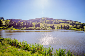 Fototapeta na wymiar Lac du Ronzey à Yseron