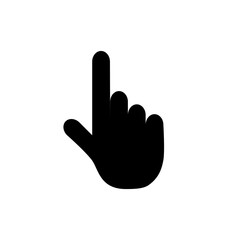Hand Pointer Vector Icon Design Template