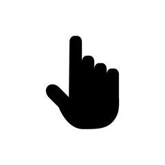 Hand Pointer Vector Icon Design Template
