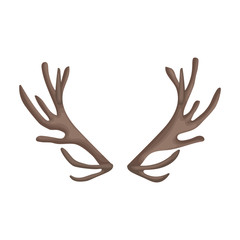 Elk horn vector icon.Cartoon vector icon isolated on white background elk horn.