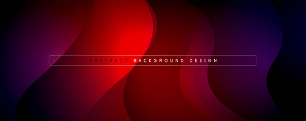 Fototapeta premium Trendy simple fluid color gradient abstract background with dynamic wave line effect. Vector Illustration For Wallpaper, Banner, Background, Card, Book Illustration, landing page