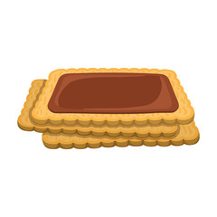 Cookies vector icon.Cartoon vector icon isolated on white background cookies.