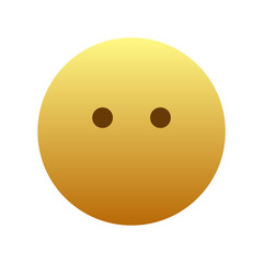 Face without mouth emoji isolated on white background. Mouthless face emoticon symbol modern, simple, vector, icon for website design, mobile app, ui. Vector Illustration