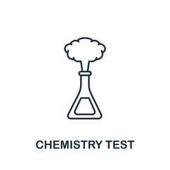Chemistry Test icon from education collection. Simple line Chemistry Test icon for templates, web design and infographics