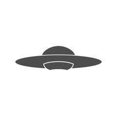 Fototapeta na wymiar ufo icon alien spaceship vector white background