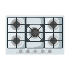 Gas stove vector icon.Cartoon vector icon isolated on white background gas stove.